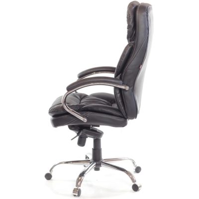 Кресло АКЛАС Тироль CH MB (Кожа LC-A Black)