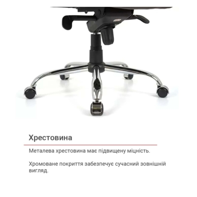 Кресло АКЛАС Тироль CH MB (Кожа LC-A Black/PU Black)