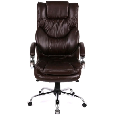 Кресло АКЛАС Флорида CH MB (Кожа LC-K Dark brown)