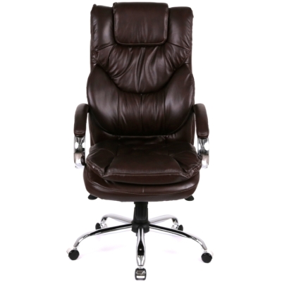 Кресло АКЛАС Флорида CH MB (Кожа LC-K Dark brown)