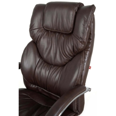 Кресло АКЛАС Флорида CH MB (Кожа LC-K Dark brown)