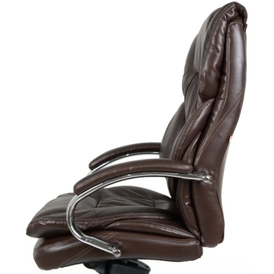 Кресло АКЛАС Флорида CH MB (Кожа LC-K Dark brown/PU Dark brown)