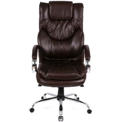 Кресло АКЛАС Флорида CH MB (Кожа LC-K Dark brown)