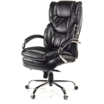 Кресло АКЛАС Флорида CH MB (Кожа LC-A Black)