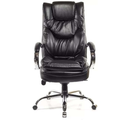 Кресло АКЛАС Флорида CH MB (Кожа LC-A Black/PU Black)