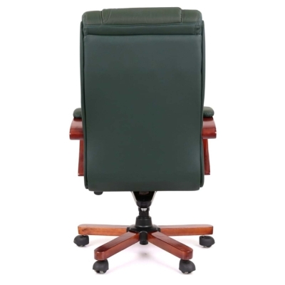Кресло АКЛАС Артур EX MB (Кожа Lux LC Green/PU Green)