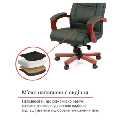 Кресло АКЛАС Артур EX MB зеленое