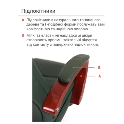 Кресло АКЛАС Артур EX MB зеленое