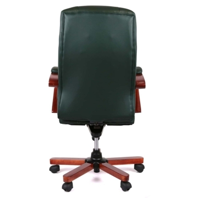 Кресло АКЛАС Атлант EX MB (Кожа Lux LC Green)