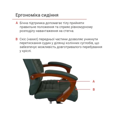 Кресло АКЛАС Атлант EX MB зеленое