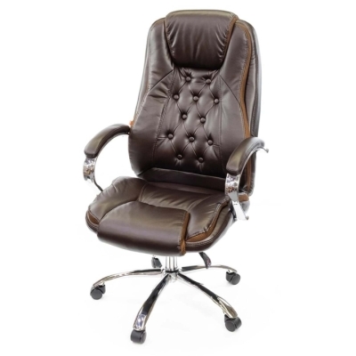 Кресло АКЛАС Бешар CH ANF (PU Темно-коричневый)