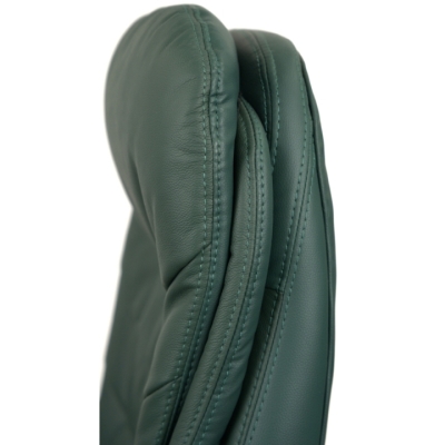 Кресло АКЛАС Валенсия Soft EX MB (Кожа Lux LC Green/PU Зеленый)