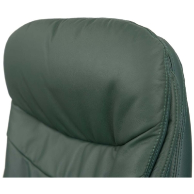 Кресло АКЛАС Валенсия Soft EX MB (Кожа Lux LC Green/PU Green)