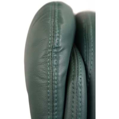 Кресло АКЛАС Валенсия Soft EX MB (Кожа Lux LC Green/PU Green)