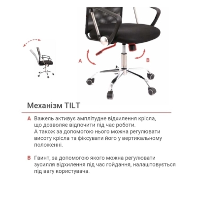 Кресло АКЛАС Вист CH TILT (Черный)