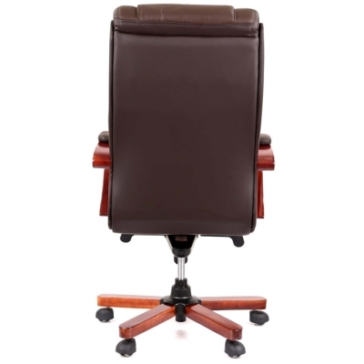 Кресло АКЛАС Гаспар ЕХ МB (Кожа LC-K Dark brown)