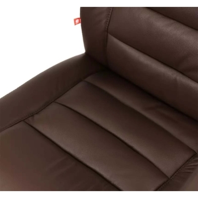 Кресло АКЛАС Гаспар ЕХ МB (Кожа LC-K Dark brown/PU Dark brown)