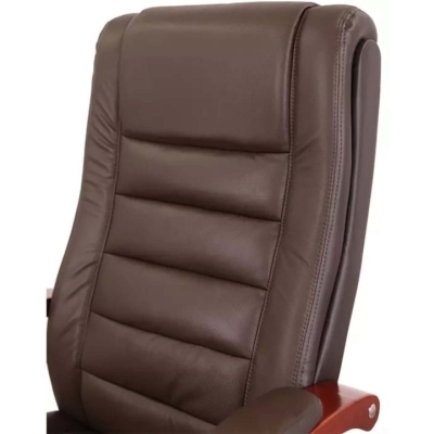 Кресло АКЛАС Гаспар ЕХ МB (Кожа LC-K Dark brown/PU Dark brown)
