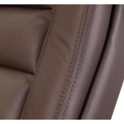 Кресло АКЛАС Гаспар ЕХ МB (Кожа LC-K Dark brown/PU Dark brown)