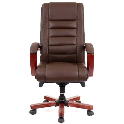 Кресло АКЛАС Гаспар ЕХ МB (Кожа LC-K Dark brown)