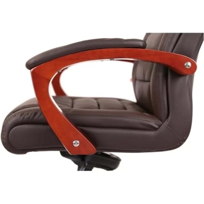 Кресло АКЛАС Гаспар ЕХ МB (Кожа LC-K Dark brown)