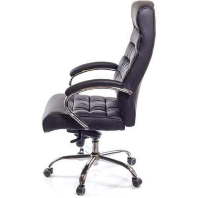 Кресло АКЛАС Камиль CH MB (Кожа LC-A Black)