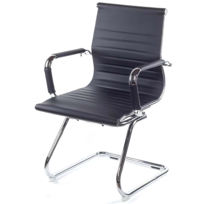 Кресло конференционное АКЛАС Кап CH CF (PU Черный)