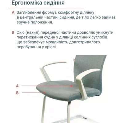 Кресло конференционное АКЛАС Арси WT CF (Серый)