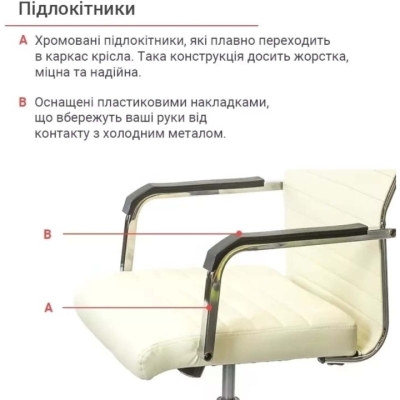 Кресло АКЛАС Кап FX СН TILT (PU Бежевый)