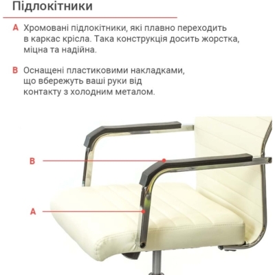 Кресло АКЛАС Кап FX СН TILT Бежевый (PU-бежевый)