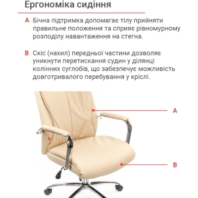 Кресло АКЛАС Маккай CH ANF (PU Бежевый)