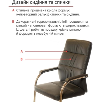 Кресло конференционное АКЛАС Натан CH CF Черное