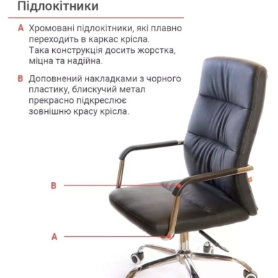 Кресло АКЛАС Натан CH TILT (PU Черный)