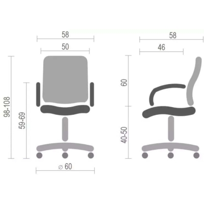 Кресло АКЛАС Натан CH TILT (PU Черный)