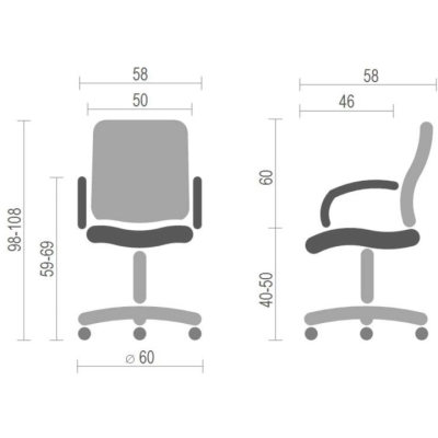 Кресло АКЛАС Натан CH TILT (PU Черный)