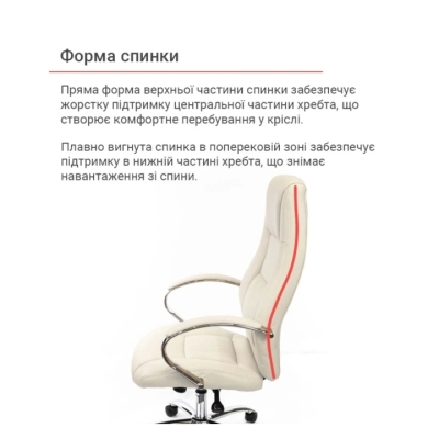 Кресло АКЛАС Оран CH ANF (PU Бежевый)