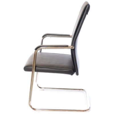 Кресло конференционное АКЛАС Пауэр CH CF Черный (PU-черный)