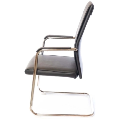 Кресло конференционное АКЛАС Пауэр CH CF (PU Черный)