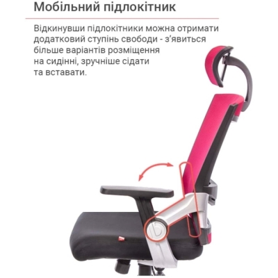 Кресло АКЛАС Прима PL HR ANF (Черный/Красный)