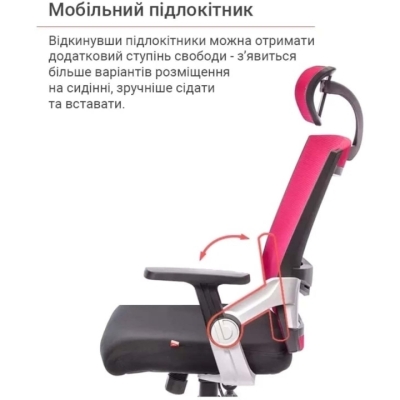 Кресло АКЛАС Прима PL HR ANF (Черный/Красный)