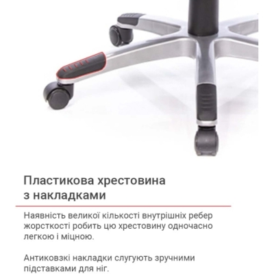 Кресло АКЛАС Прима PL HR ANF (Черный/Красный)