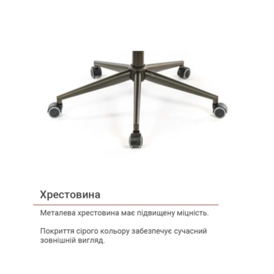 Кресло АКЛАС Ронин CH TILT (PU Wax 424 Черно-серый)