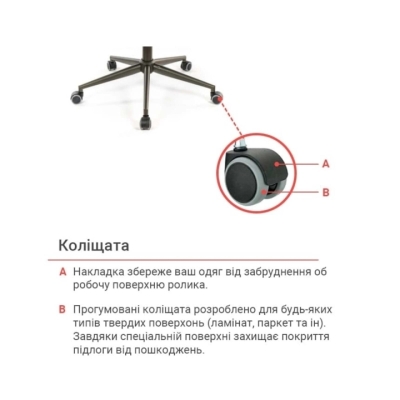 Кресло АКЛАС Ронин CH TILT (PU Wax 424 Черно-серый)