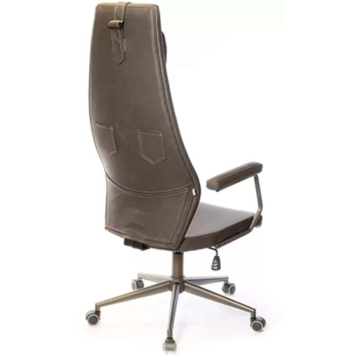 Кресло АКЛАС Ронин CH TILT (PU Wax 424 Черно-серый)