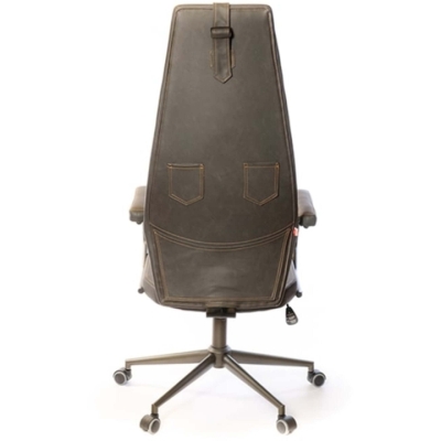 Кресло АКЛАС Ронин CH TILT (PU Wax 424 Черно-серый)