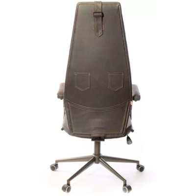 Кресло АКЛАС Ронин CH TILT (PU Wax 424 Черно-серый)