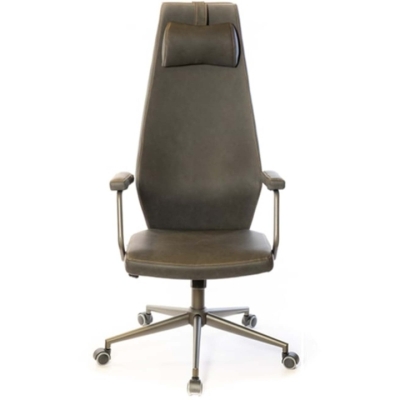 Кресло АКЛАС Ронин CH TILT (PU Wax 424 Черно-серый)