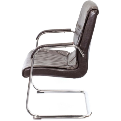 Кресло конференционное АКЛАС Спринг CH CF (PU Темно-коричневый)