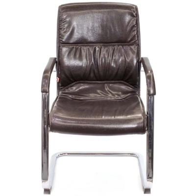 Кресло конференционное АКЛАС Спринг CH CF (PU Темно-коричневый)