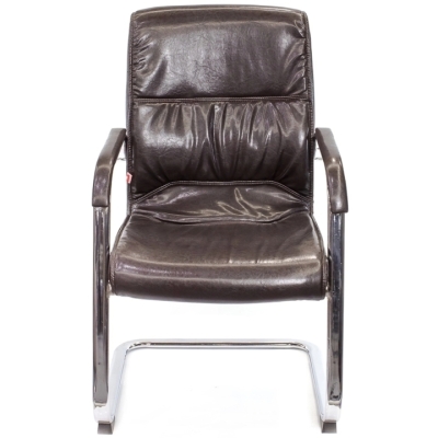 Кресло конференционное АКЛАС Спринг CH CF (PU Темно-коричневый)